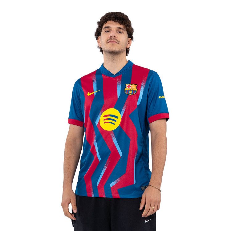 Jersey Nike FC Barcelona Fourth Kit 2025-2026 Gym Blue - Salsa Red