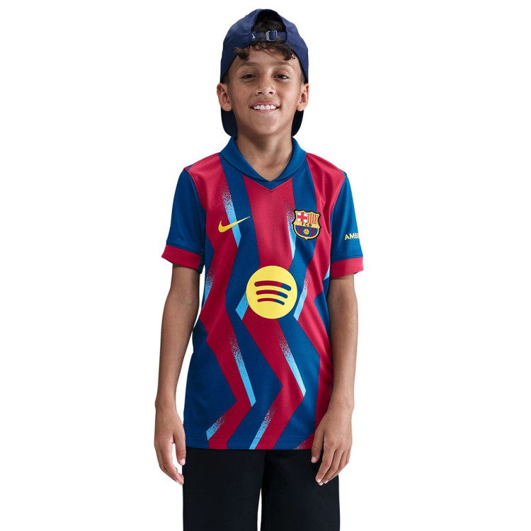Jersey Nike Kids FC Barcelona Fourth Kit 2025-2026 Gym Blue
